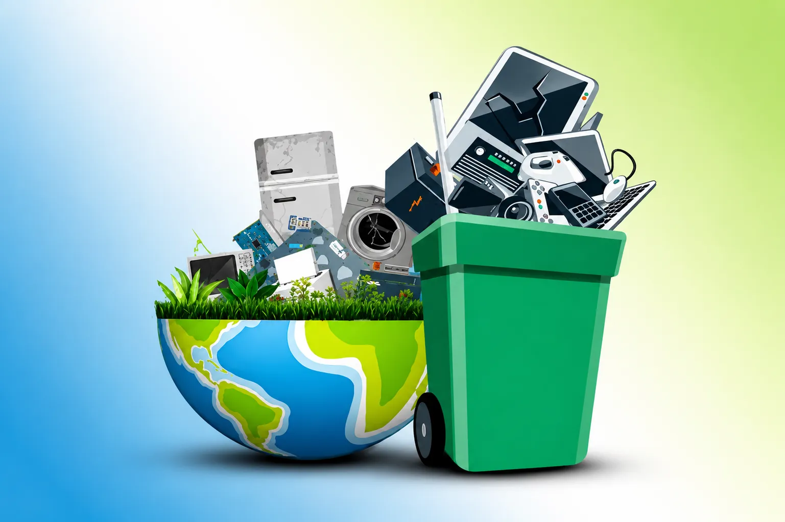 Efforts of e-waste recycling
